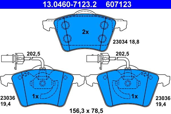 Колодки ATE 13046071232 цена, от 22.92 USD