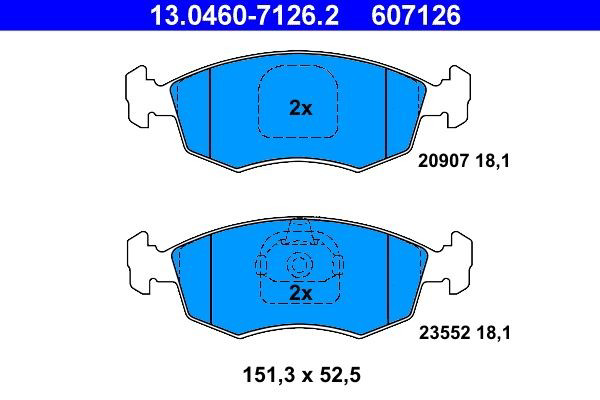 Колодки ATE 13046071262 цена, от 20.83 USD
