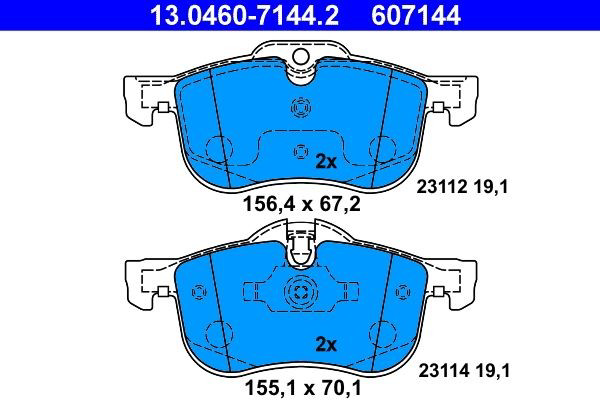 Колодки ATE 13046071442 цена, от 27.88 USD