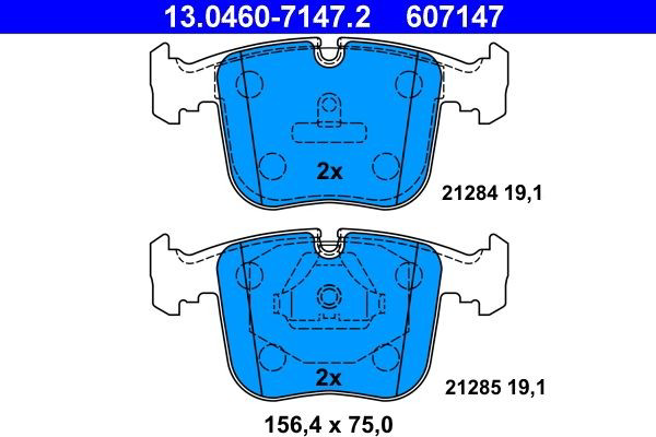Колодки ATE 13046071472 цена, от 29.25 USD
