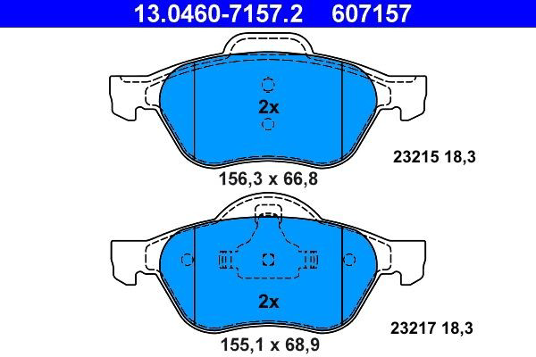 Колодки ATE 13046071572 цена, от 27.90 USD