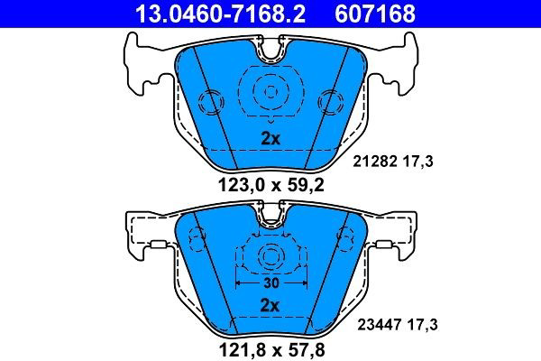 Колодки дисковые  ATE 13046071682 цена, от 75.96 USD