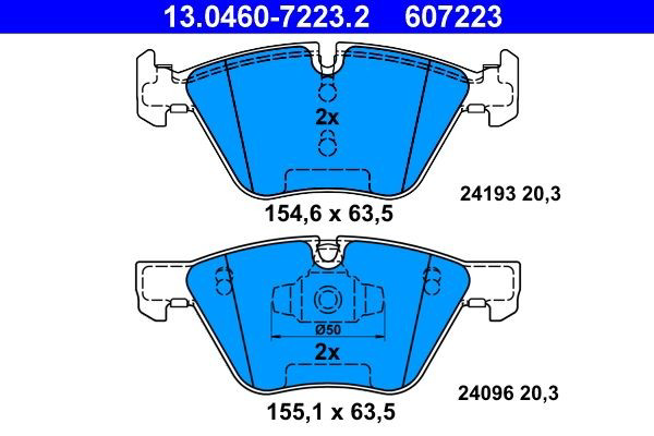 Колодки ATE 13046072232 цена, от 75.15 USD