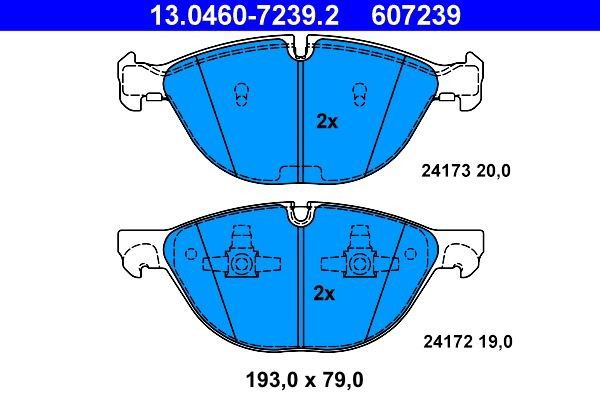 Колодки ATE 13046072392 цена, от 111.50 USD