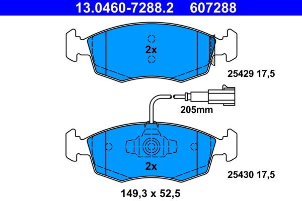Колодки ATE 13046072882 цена, от 29.74 USD