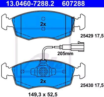 Колодки ATE 13046072882 цена, от 29.74 USD