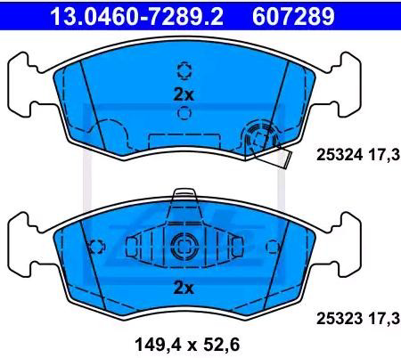 Колодки ATE 13046072892 цена, от 34.90 USD