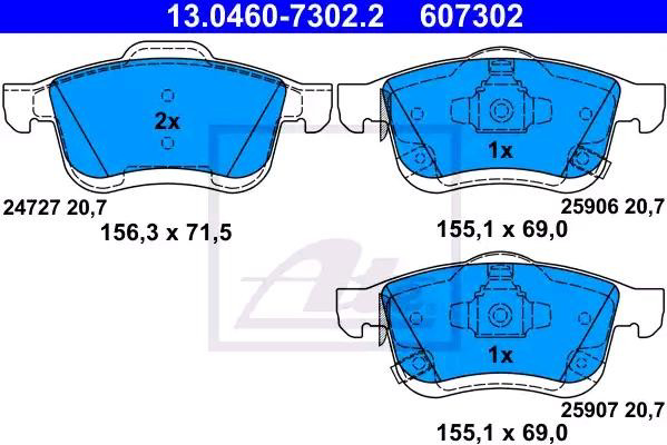 Колодки ATE 13046073022 цена, от 38.97 USD