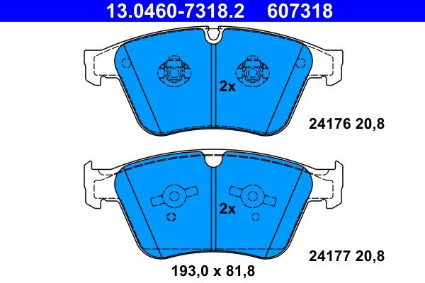 Колодки ATE 13046073182 цена, от 90.55 USD