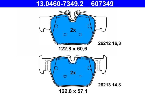 Колодки дисковые  ATE 13046073492 цена, от 101.93 USD