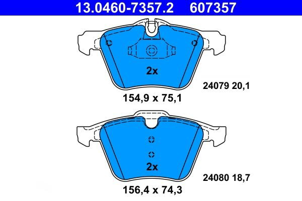 Колодки ATE 13046073572 цена, от 64.42 USD