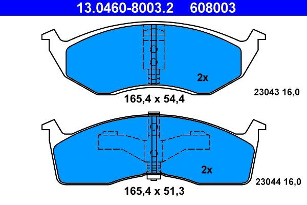 Колодки ATE 13046080032 цена, от 24.85 USD