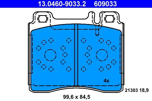 Колодки ATE 13046090332 цена, от 54.11 USD
