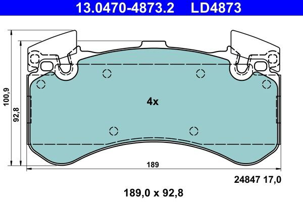 Колодки ATE 13047048732 цена, от 263.47 USD