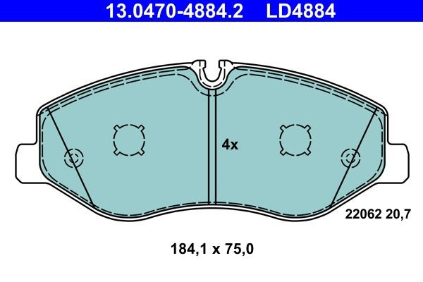 Колодки ATE 13047048842 цена, от 80.85 USD
