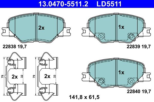 Колодки ATE 13047055112 цена, от 63.60 USD