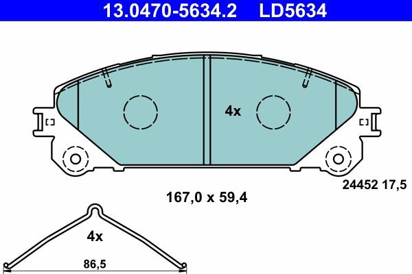 Колодки ATE 13047056342 цена, от 34.09 USD