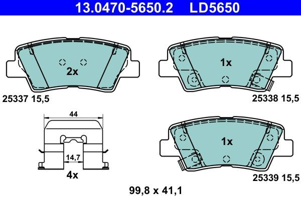 Колодки дисковые  ATE 13047056502 цена, от 20.56 USD