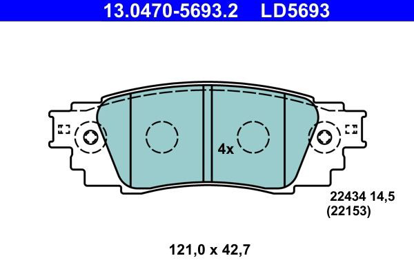 Колодки дисковые  ATE 13047056932 цена, от 41.61 USD