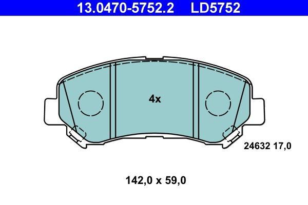 Колодки ATE 13047057522 цена, от 26.75 USD