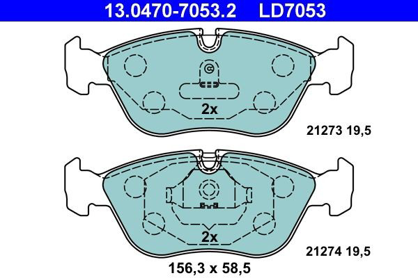 Колодки ATE 13047070532 цена, от 32.07 USD