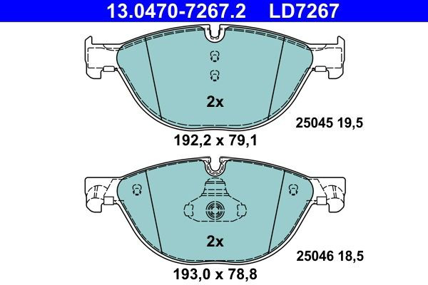 Колодки ATE 13047072672 цена, от 174.52 USD