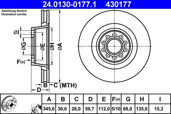 Передние тормозные диски 986479589 Bosch