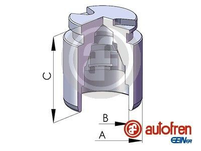 D025119 Autofren Поршень тормозного суппорта заднего