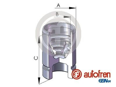 D02589 Autofren Поршень тормозного суппорта заднего