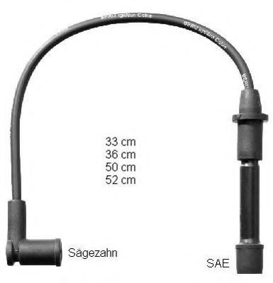 ZEF1596 Beru Провода высоковольтные