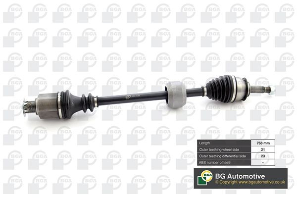 DS1500R BGA Полуось передняя, правая