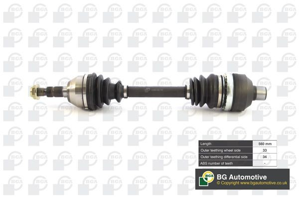 13214837 Peugeot/Citroen Полуось передняя, правая