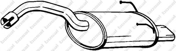Глушитель задний 148183 Bosal