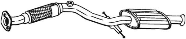 165295 Bosal Глушитель, передняя часть