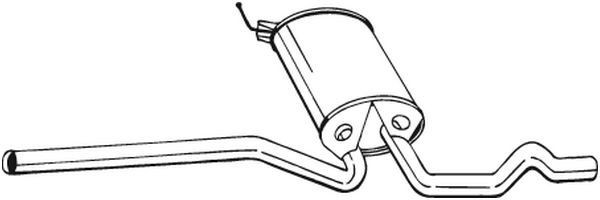 282703 Bosal Глушитель центральный