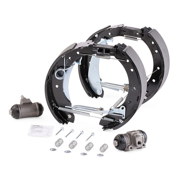 Купить 0204114537 Bosch Колодки тормозные задние барабанные, в сборе с цилиндрами, комплект