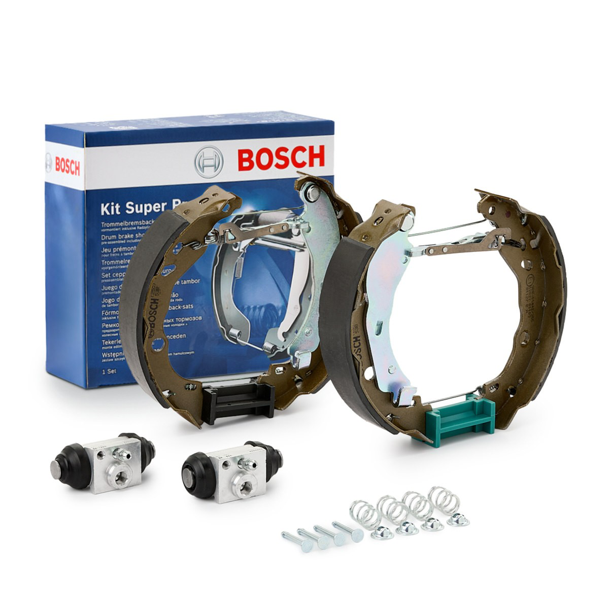 Колодки тормозные задние барабанные, в сборе с цилиндрами, комплект Bosch 0204114680
