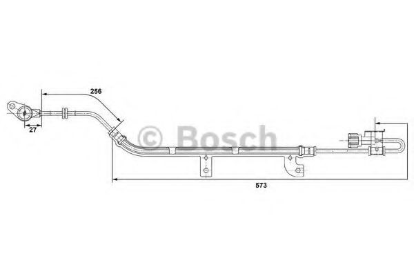 Купить 0265006237 Bosch Датчик АБС задний левый
