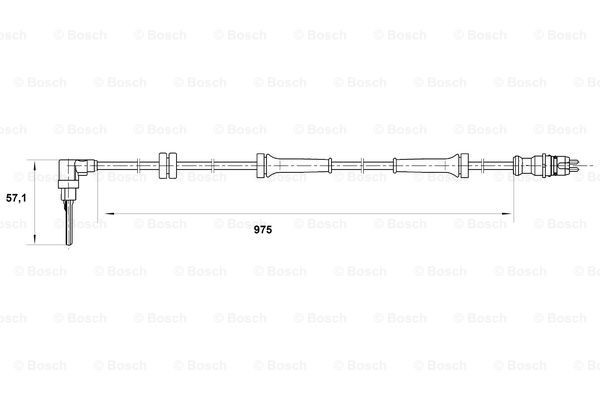 Датчик АБС (ABS) передний левый 0265007069 Bosch