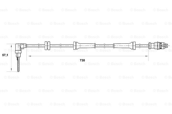 0265007070 Bosch Датчик ABS передний правый