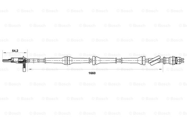 0265007071 Bosch Датчик АБС (ABS) задний, правый