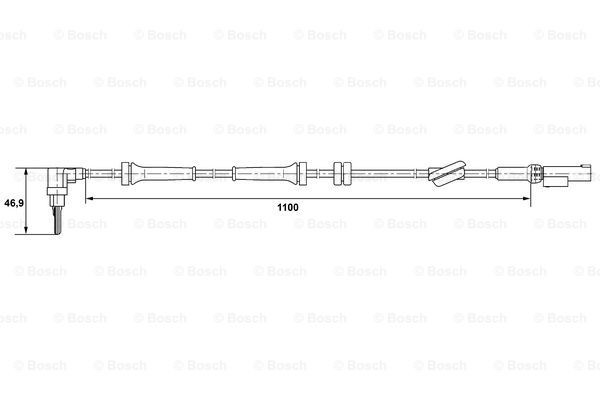 Датчик ABS передний Bosch 0265007401