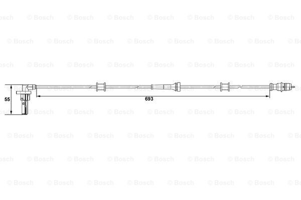Датчик АБС задний левый 0265007534 Bosch