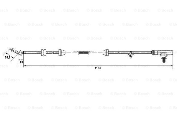 Купить 0265007537 Bosch Датчик АБС (ABS) передний
