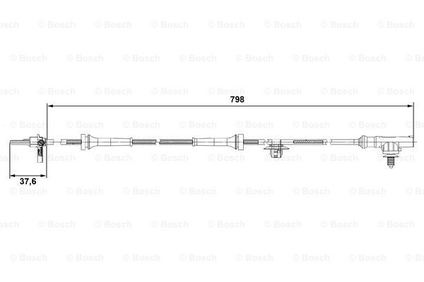 Купить 0265007687 Bosch Датчик АБС (ABS) передний
