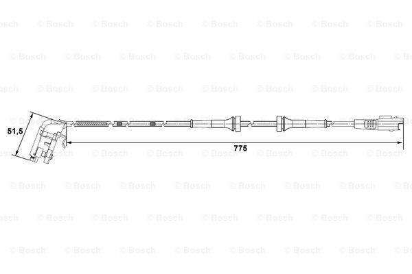 Датчик АБС задний 0265007779 Bosch