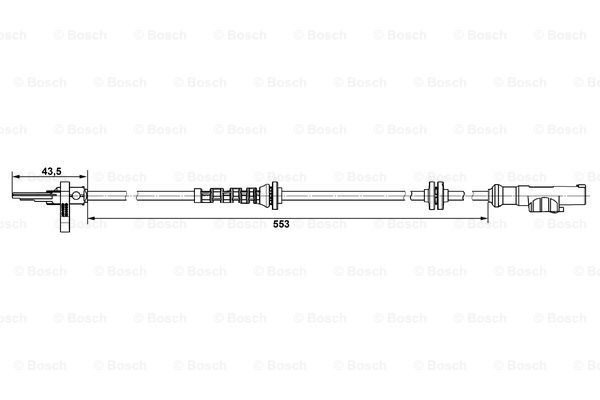 Датчик АБС задний 0265007896 Bosch