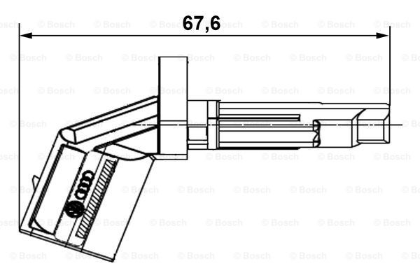 Передний правый датчик АБС Bosch 0265007928