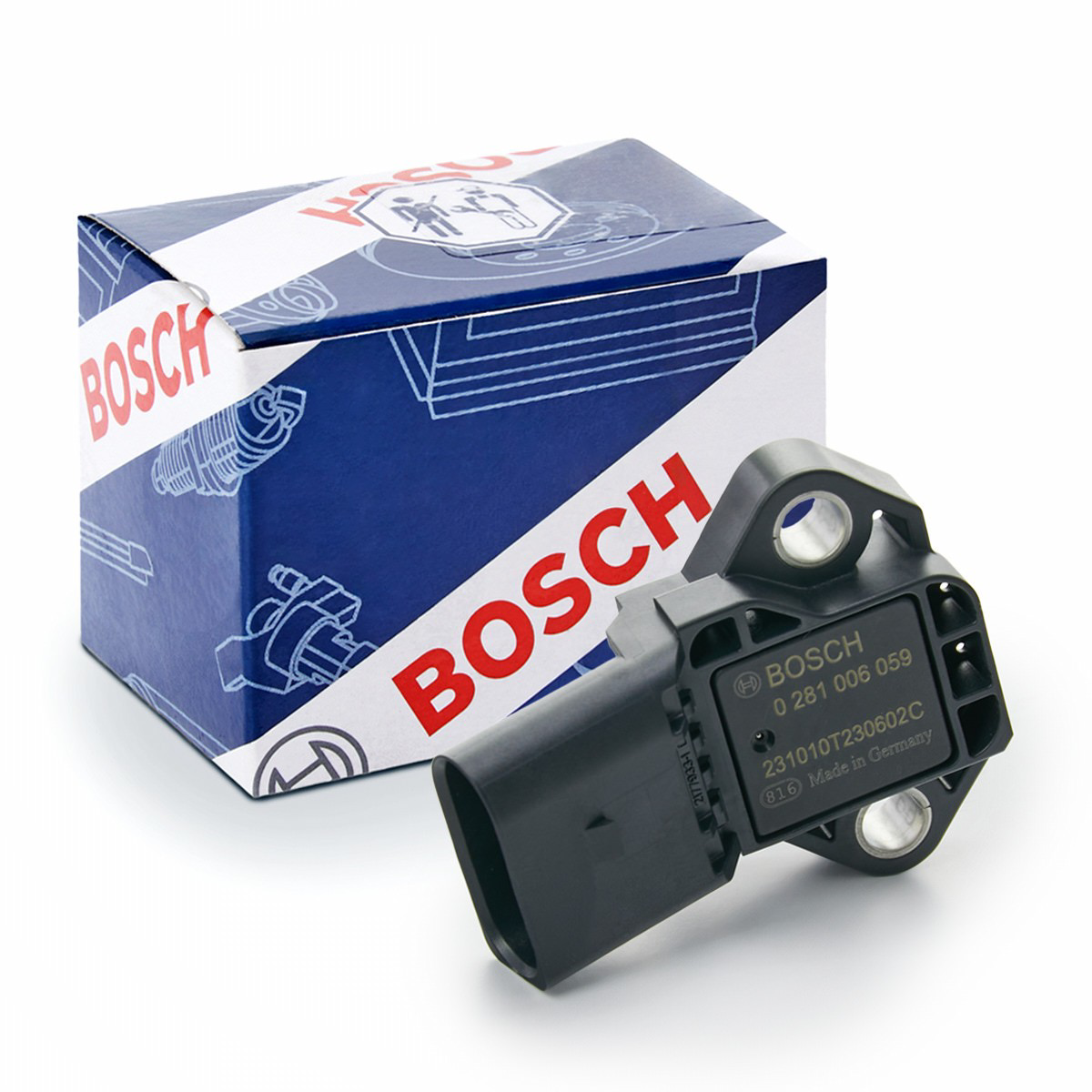 Купить 0281006059 Bosch Датчик нагнетания воздуха в турбину