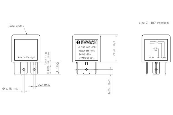 Автомобильные реле поворотов Bosch 0332015008 цена, от 11.51 USD